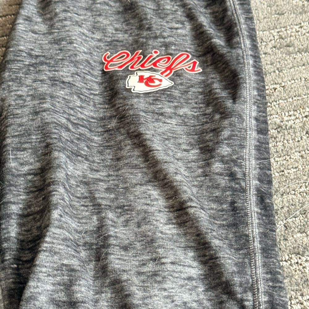 Women's Concepts Sport Charcoal Kansas City Chiefs Knit Capri Pant - Picture 3 of 6